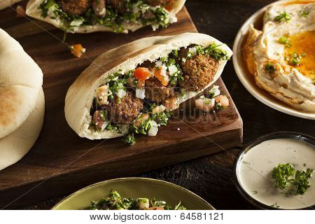 Healthy Vegetarian Falafel Pita