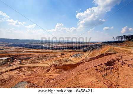 open mining pit