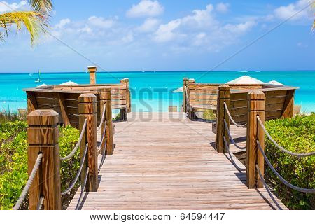 Beautiful landscape on Providenciales Island in the Turks and Caicos, Caribbean