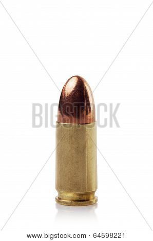 Single 9 mm bullet cartridge