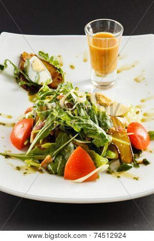 salad with dressing