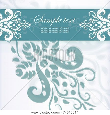 Template frame. Abstract background. Vector illustration
