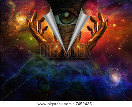 Watching eye underneath revealed Elements of this image furnished by NASA
