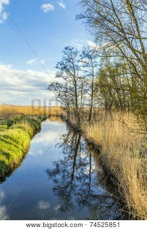 Achterwasser In Usedom At The Baltic Sea