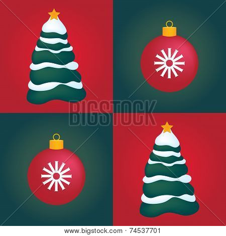 Seamless Christmas tiled background