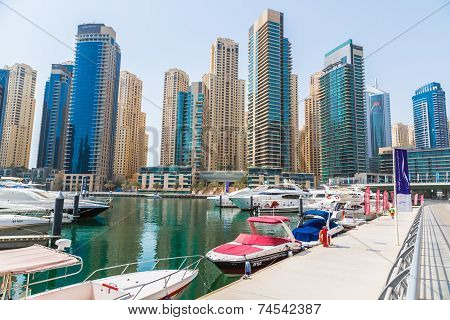 Dubai Marina Cityscape, Uae