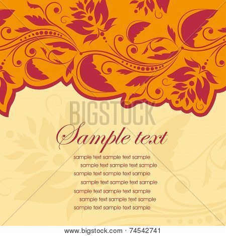 Template frame. Abstract background. Vector illustration