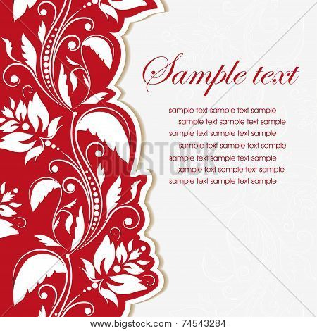 Template frame. Abstract background. Vector illustration