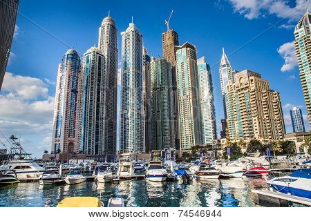 Dubai Marina Cityscape, Uae