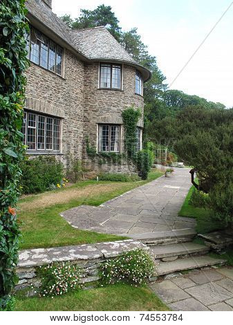 Garden And Steps Pathway Leading To A House