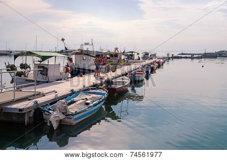 Old Pier In Nea Kallikratia, Halkidiki, Greece