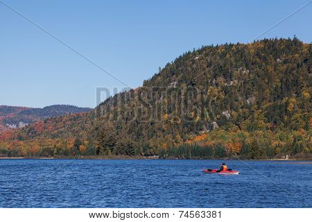 Canoeing in the fall
