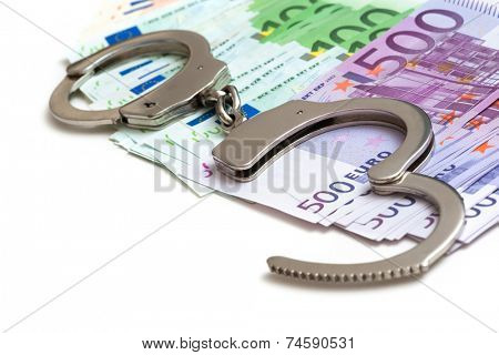 money and handcuffs