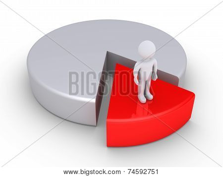 Person Is The Minority On A Pie Chart