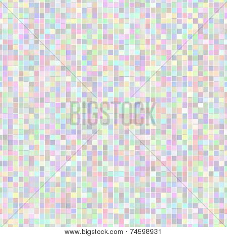 Abstract Seamless Pattern Of Colorful Mosaic