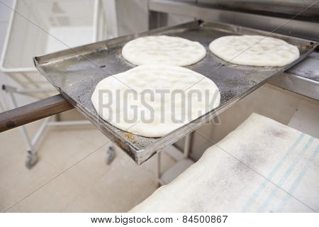 Making olive oil pancakes
