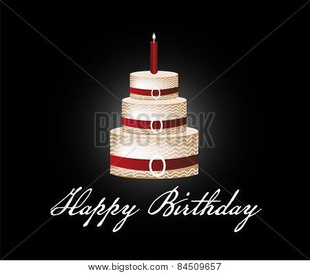 Happy Birthday cake background