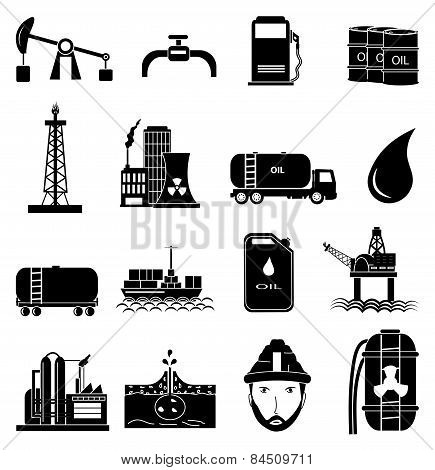 Oil Industry icons set