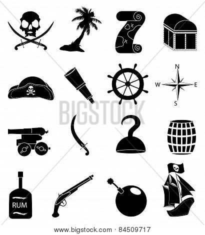 Pirates icons set
