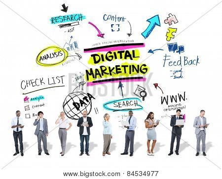 Digital Marketing Branding Strategy Online Media Concept