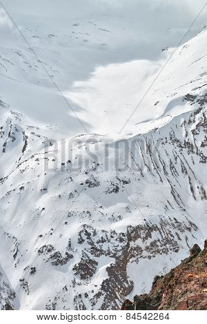 Mountain Baksan Valley, Elbrus And Cheget, Russia.