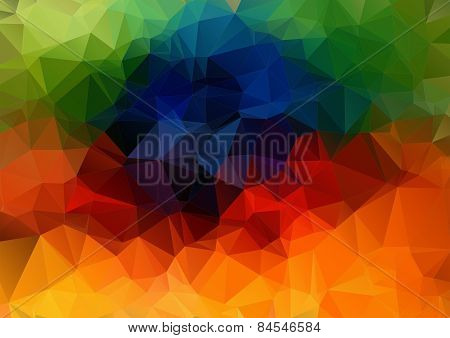 Abstract 2D geometric colorful background