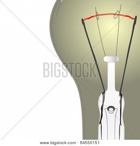 Light Bulb, Vector Illustration.
