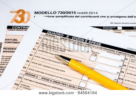 Italian Tax Return Called 730