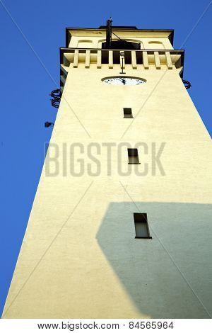 Olgiate Olona Old Abstract In  Italy      Wall  And Church Tower Bell Sunny Day