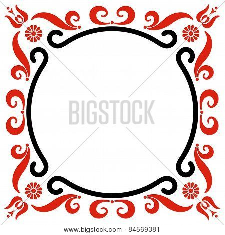 Frame With Hungarian Motives Decoration