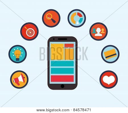 Shopping design, vector illustration.