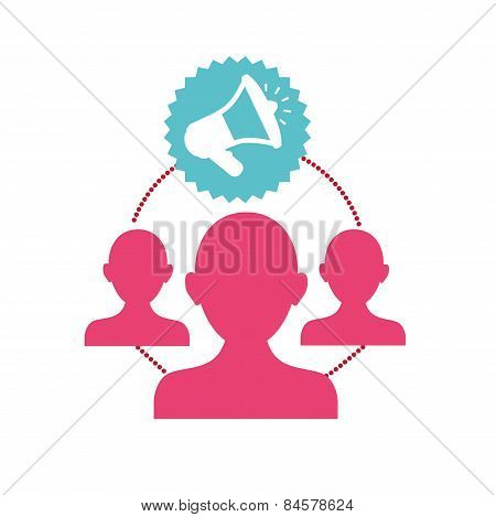 Network design, vector illustration.