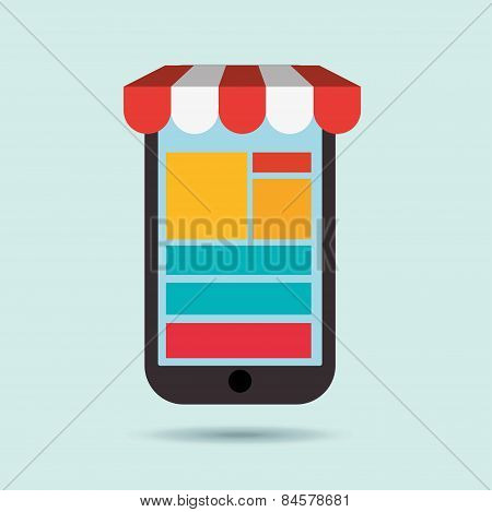Shopping design, vector illustration.