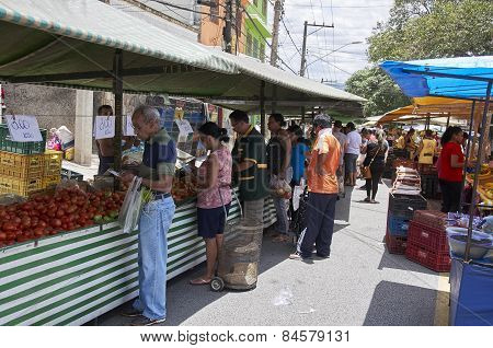 Traditional Street Fair Of Sao Paulo City