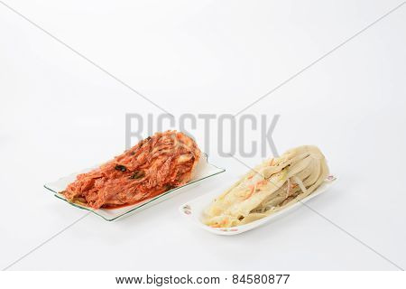 Uncut White And Red Gimchi