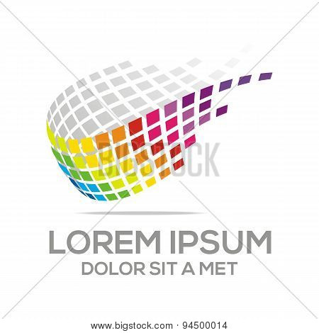 Abstract logo business development vector