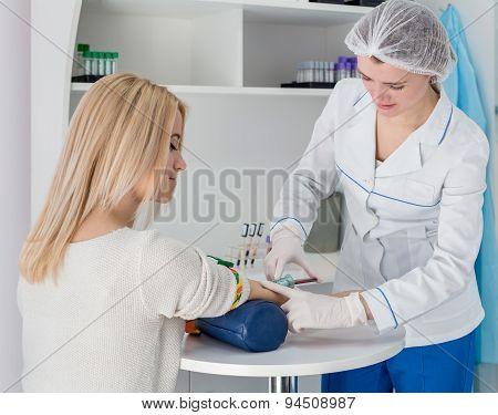 Blood test from vein
