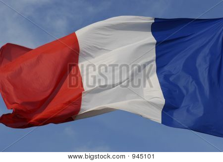 Franske blæsende Flag