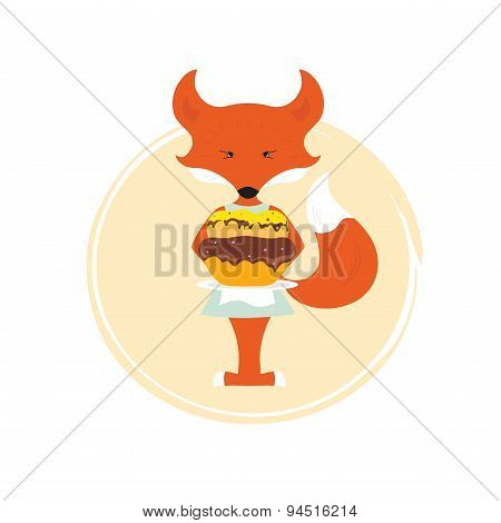 Fox Is Preparing A Cake