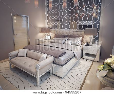 Bedroom In A Luxurious Modern Style