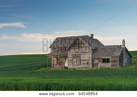 Abandoned House At Dusk
