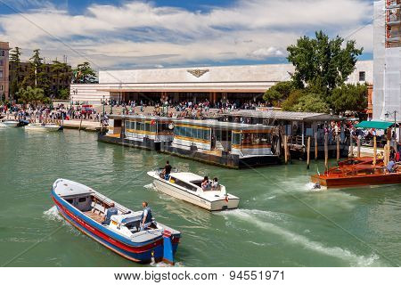 Train Station In Venice.