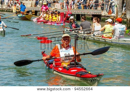 Italy. Venice. Vogalonga Regatta.