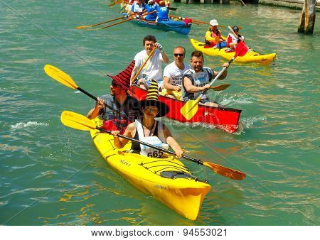 Italy. Venice. Vogalonga Regatta.