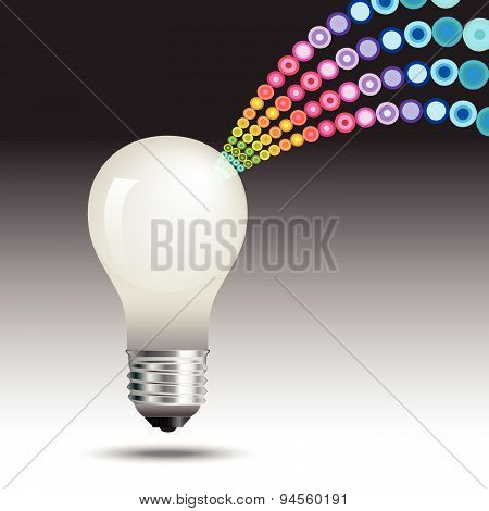 Lightbulb idea concept