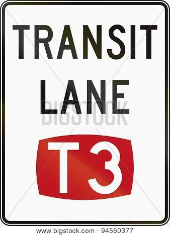 T3 Transit Lane In Australia