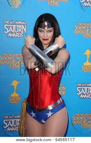 LOS ANGELES - JUN 25:  Cosplayer at the 41st Annual Saturn Awards Arrivals at the The Castaways on June 25, 2015 in Burbank, CA