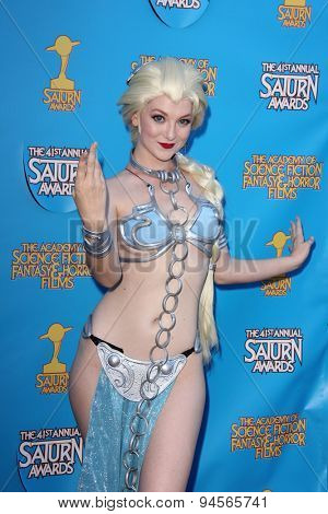 LOS ANGELES - JUN 25:  Cosplayer at the 41st Annual Saturn Awards Arrivals at the The Castaways on June 25, 2015 in Burbank, CA