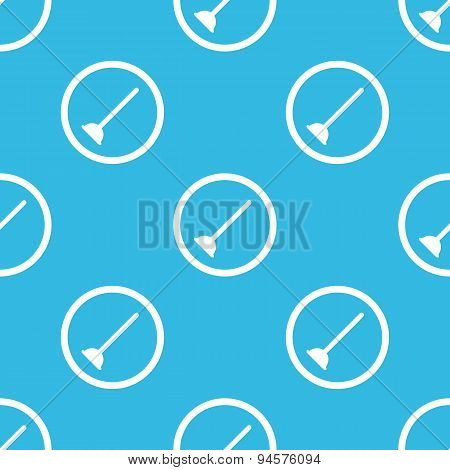 Plunger sign blue pattern