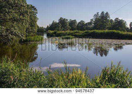 The River Naab In Bavaria